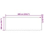 Casa si Gradina - Textile si covoare - Perdele si draperii - Perdele - Perdele cu perdele Floral Alb 600 x 200 cm Poliester - Infinity.ro