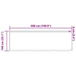 Casa si Gradina - Textile si covoare - Perdele si draperii - Perdele - Perdele cu perdele Alb 500 x 140 cm Poliester - Infinity.ro
