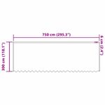 Casa si Gradina - Textile si covoare - Perdele si draperii - Perdele - Perdele cu perdele Alb 750 x 300 cm Poliester - Infinity.ro