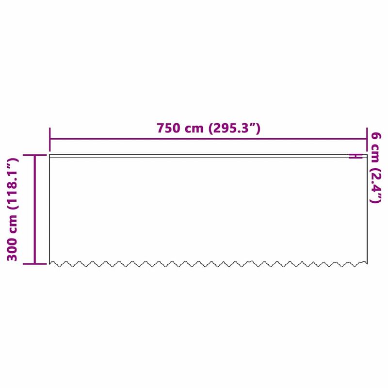 Casa si Gradina - Textile si covoare - Perdele si draperii - Perdele - Perdele cu perdele Alb 750 x 300 cm Poliester - Infinity.ro