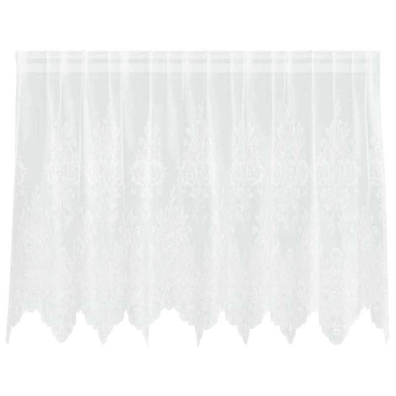 Casa si Gradina - Textile si covoare - Perdele si draperii - Perdele - Perdele cu perdele Alb 200 x 100 cm Poliester - Infinity.ro