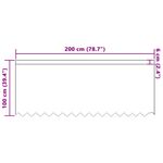 Casa si Gradina - Textile si covoare - Perdele si draperii - Perdele - Perdele cu perdele Alb 200 x 100 cm Poliester - Infinity.ro