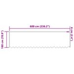Casa si Gradina - Textile si covoare - Perdele si draperii - Perdele - Perdele cu perdele Alb 600 x 180 cm Poliester - Infinity.ro