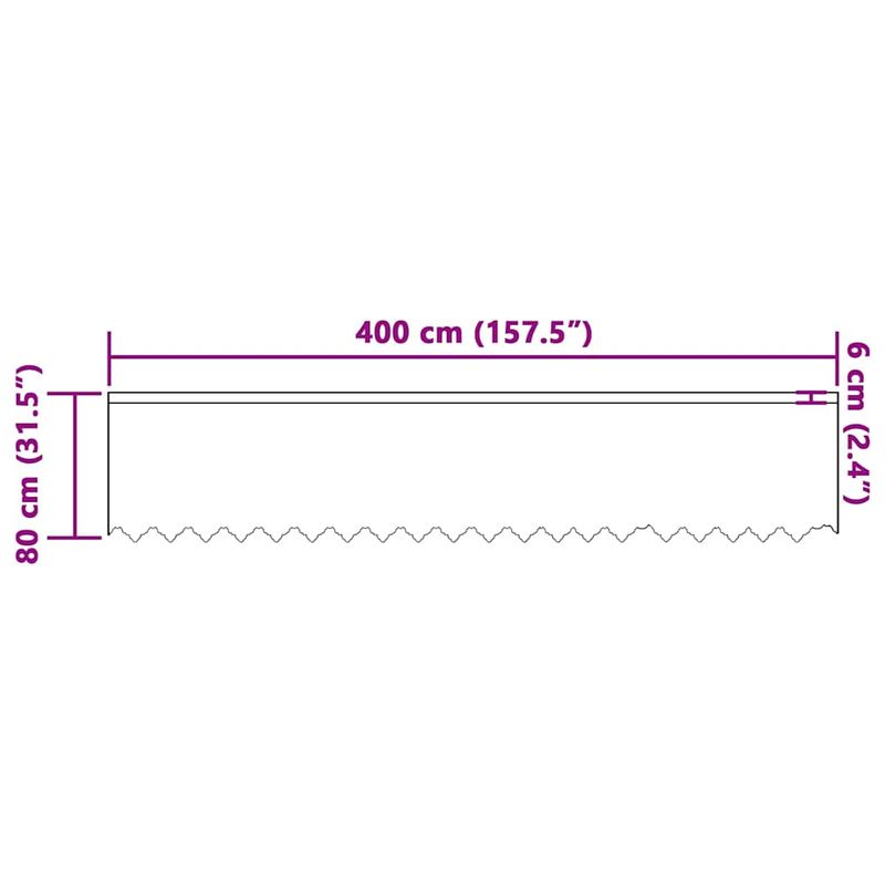 Casa si Gradina - Textile si covoare - Perdele si draperii - Perdele - Perdele cu perdele Alb 400 x 80 cm Poliester - Infinity.ro