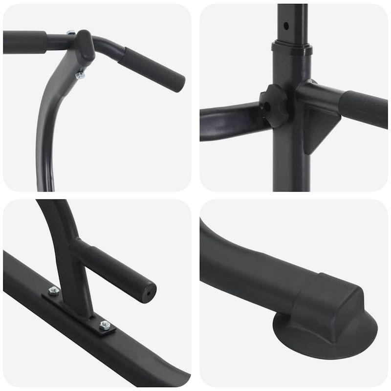 Sport si Outdoor - Fitness - Aparate fitness - Aparate si banci multifunctionale - Statie de dips pentru turn de putere Altele Manual Negru - Infinity.ro