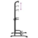 Sport si Outdoor - Fitness - Aparate fitness - Aparate si banci multifunctionale - Statie de dips pentru turn de putere Altele Manual Negru - Infinity.ro