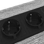 Casa si Gradina - Mobilier - Comode si corpuri - Noptiere - Cabinet de noptiere cu statie de incarcare 2 pcs sonoma gri - Infinity.ro