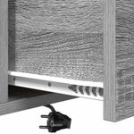 Casa si Gradina - Mobilier - Comode si corpuri - Noptiere - Cabinet de noptiere cu statie de incarcare 2 pcs sonoma gri - Infinity.ro