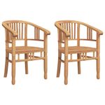 Casa si Gradina - Gradina si terasa - Mobilier exterior - Scaune si sezlonguri gradina - Scaune de gradina 2 pcs Maro 63 x 58 x 89 cm Lemn masiv de tec - Infinity.ro