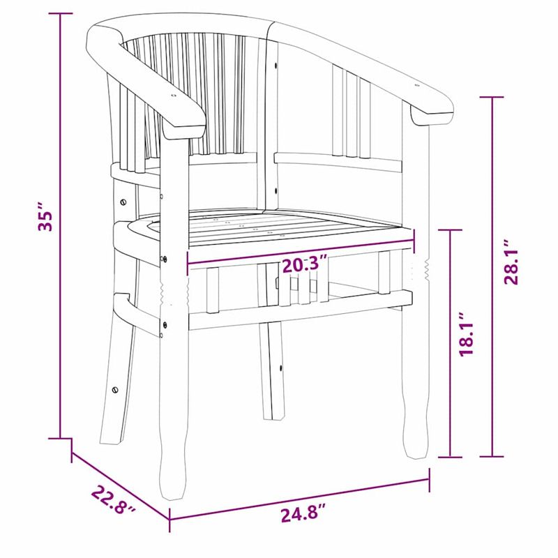 Casa si Gradina - Gradina si terasa - Mobilier exterior - Scaune si sezlonguri gradina - Scaune de gradina 2 pcs Maro 63 x 58 x 89 cm Lemn masiv de tec - Infinity.ro