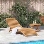 Casa si Gradina - Gradina si terasa - Mobilier exterior - Scaune si sezlonguri gradina - Sezlong Maro 184 x 55 x 59 cm Lemn solid de tec - Infinity.ro