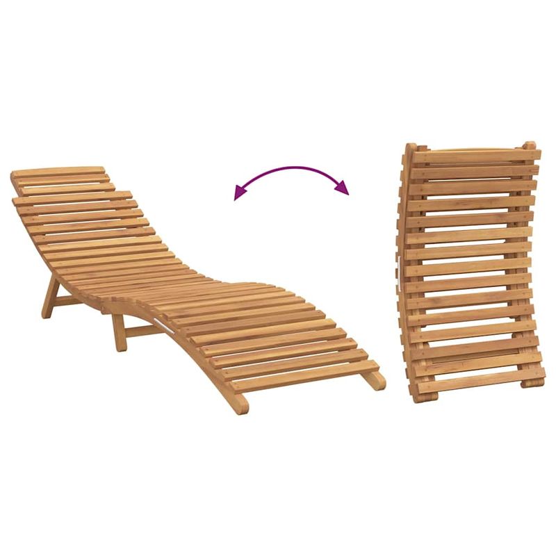 Casa si Gradina - Gradina si terasa - Mobilier exterior - Scaune si sezlonguri gradina - Sezlong Maro 184 x 55 x 59 cm Lemn solid de tec - Infinity.ro