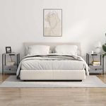 Casa si Gradina - Mobilier - Comode si corpuri - Noptiere - Cabinet de noptiere cu statie de incarcare cu sertar sonoma gri - Infinity.ro