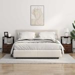 Casa si Gradina - Mobilier - Comode si corpuri - Noptiere - Cabinet de noptiere cu statie de incarcare Stejar brun - Infinity.ro