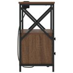 Casa si Gradina - Mobilier - Comode si corpuri - Noptiere - Cabinet de noptiere cu statie de incarcare Stejar brun - Infinity.ro