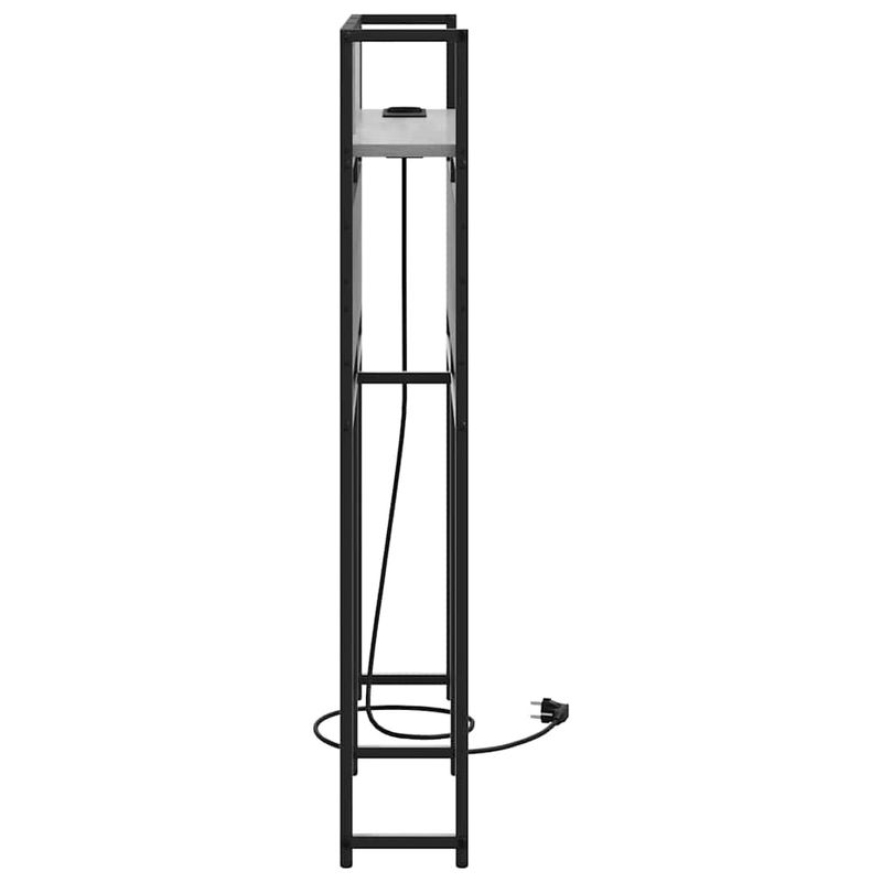 Casa si Gradina - Mobilier - Paturi si accesorii - Accesorii paturi - Tablie de pat cu LED, negru, 147x16x78/88 cm, catifea - Infinity.ro