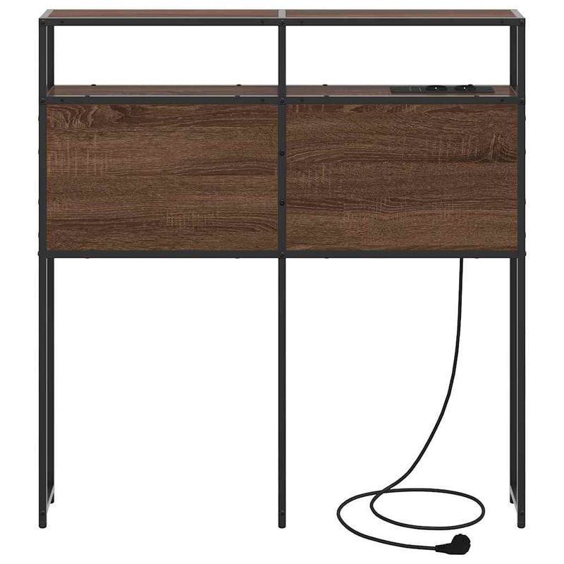 Casa si Gradina - Mobilier - Paturi si accesorii - Accesorii paturi - Tablie de pat cu LED, negru, 90x7x118/128 cm, textil - Infinity.ro