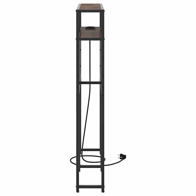 Casa si Gradina - Mobilier - Paturi si accesorii - Accesorii paturi - Tablie de pat cu LED, negru, 90x7x118/128 cm, textil - Infinity.ro