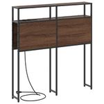 Casa si Gradina - Mobilier - Paturi si accesorii - Accesorii paturi - Tablie de pat cu LED, negru, 90x7x118/128 cm, textil - Infinity.ro