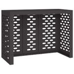 Casa si Gradina - Termice - Calorifere si accesorii - Accesorii calorifere - Husa pentru aer conditionat Negru 110 x 50 x 80 cm Otel - Infinity.ro