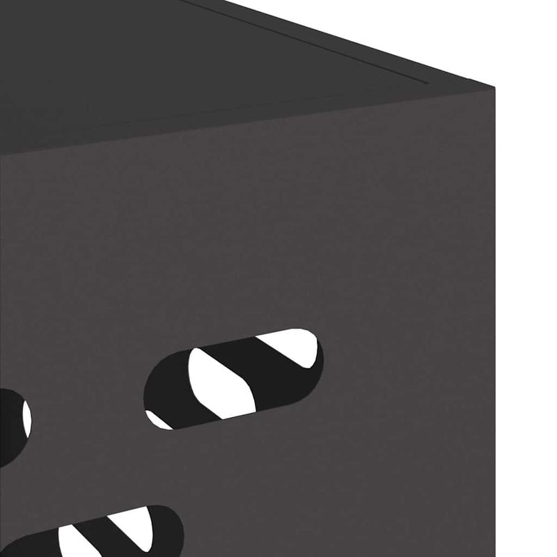 Casa si Gradina - Termice - Calorifere si accesorii - Accesorii calorifere - Husa pentru aer conditionat Negru 110 x 50 x 80 cm Otel - Infinity.ro