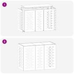 Casa si Gradina - Termice - Calorifere si accesorii - Accesorii calorifere - Husa pentru aer conditionat Negru 110 x 50 x 80 cm Otel - Infinity.ro