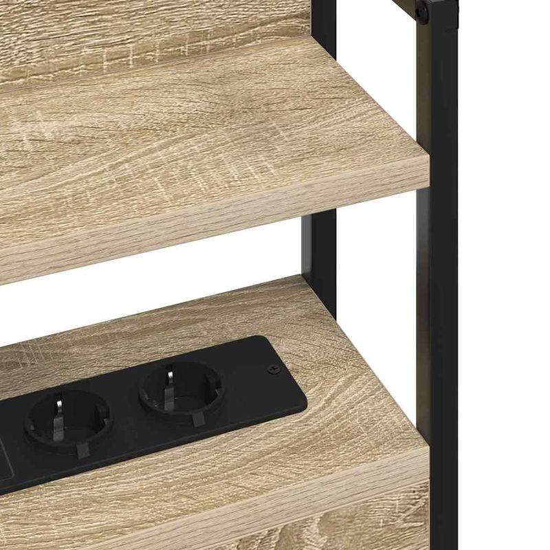 Casa si Gradina - Mobilier - Paturi si accesorii - Accesorii paturi - Tablie de pat cu LED, maro inchis, 163x16x118/128 cm, textil - Infinity.ro