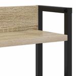 Casa si Gradina - Mobilier - Paturi si accesorii - Accesorii paturi - Tablie de pat cu LED, maro inchis, 163x16x118/128 cm, textil - Infinity.ro