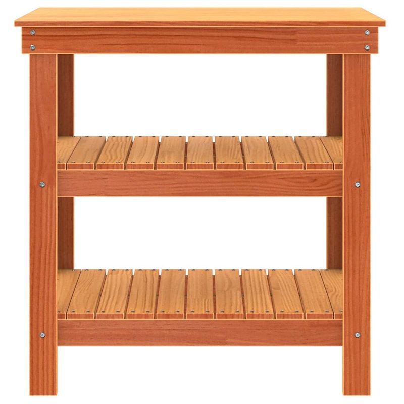 Casa si Gradina - Constructii - Scule de mana si unelte - Mese si bancuri de lucru - Banc de lucru Maro ceruit 78.5 x 50 x 80 cm Lemn masiv de pin - Infinity.ro