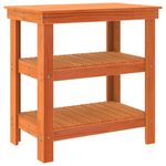 Casa si Gradina - Constructii - Scule de mana si unelte - Mese si bancuri de lucru - Banc de lucru Maro ceruit 78.5 x 50 x 80 cm Lemn masiv de pin - Infinity.ro