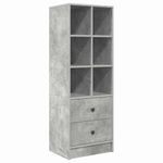 Casa si Gradina - Mobilier - Comode si corpuri - Corpuri bucatarie - Bufet cu sertar Gri beton 45.5 x 34 x 127 cm Lemn compozit - Infinity.ro