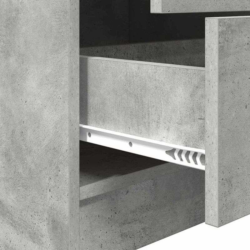 Casa si Gradina - Mobilier - Comode si corpuri - Corpuri bucatarie - Bufet cu sertar Gri beton 45.5 x 34 x 127 cm Lemn compozit - Infinity.ro