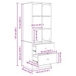 Casa si Gradina - Mobilier - Comode si corpuri - Corpuri bucatarie - Bufet cu sertar Gri beton 45.5 x 34 x 127 cm Lemn compozit - Infinity.ro