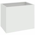 Casa si Gradina - Decoratiuni - Obiecte decorative - Vaze si boluri decorative - Vaza pentru Gradina Alb 50 x 32 x 40 cm Otel laminat la rece - Infinity.ro