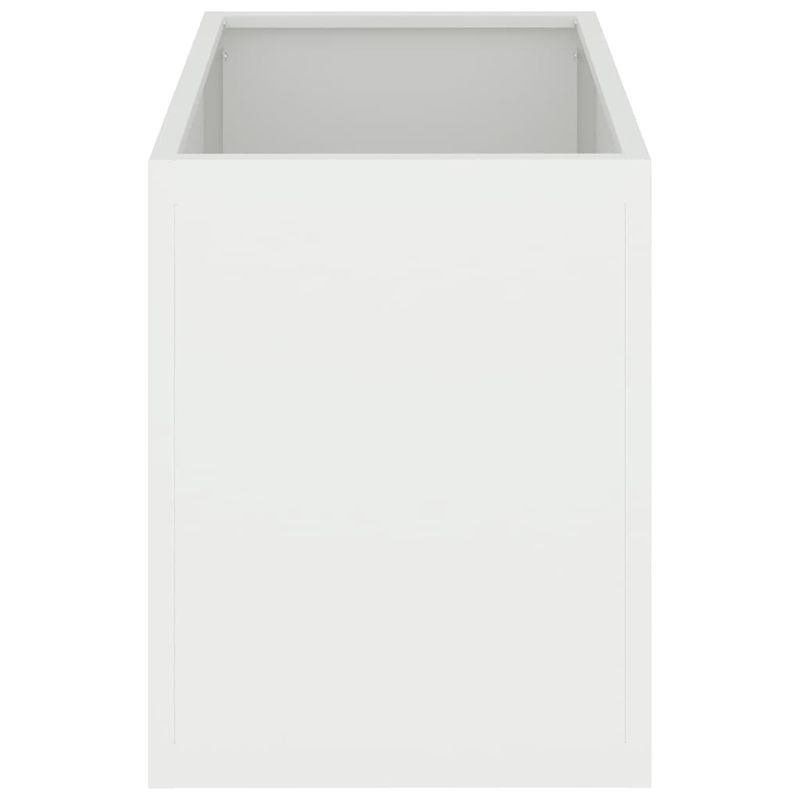 Casa si Gradina - Decoratiuni - Obiecte decorative - Vaze si boluri decorative - Vaza pentru Gradina Alb 50 x 32 x 40 cm Otel laminat la rece - Infinity.ro