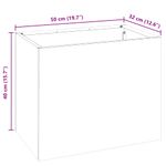 Casa si Gradina - Decoratiuni - Obiecte decorative - Vaze si boluri decorative - Vaza pentru Gradina Alb 50 x 32 x 40 cm Otel laminat la rece - Infinity.ro