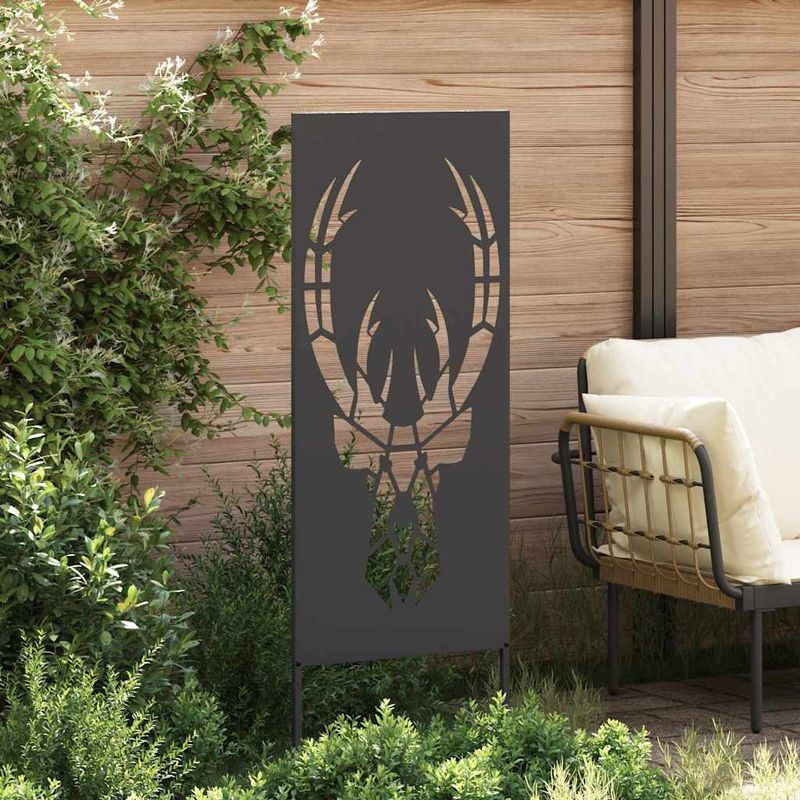 Casa si Gradina - Gradina si terasa - Decoratiuni exterior - Ornamente gradina - Panou Decorativ de Gradina Negru 50 x 140 cm - Infinity.ro