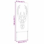 Casa si Gradina - Gradina si terasa - Decoratiuni exterior - Ornamente gradina - Panou Decorativ de Gradina Negru 50 x 140 cm - Infinity.ro