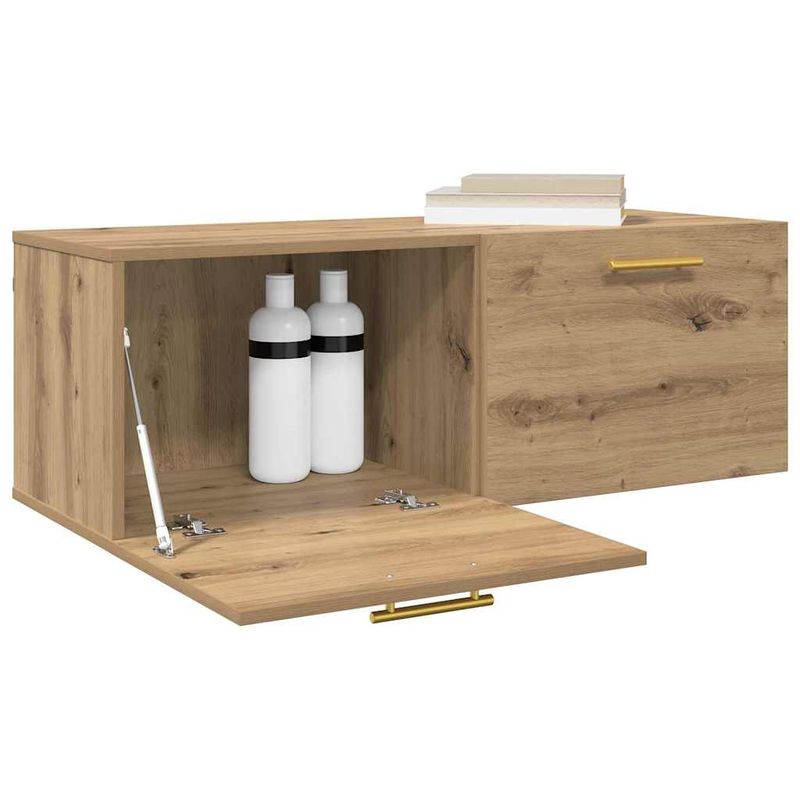 Casa si Gradina - Mobilier - Dulapuri si sifoniere - Dulapuri - Dulap de perete Pe perete stejar artizanal 100 x 36.5 x 35 cm - Infinity.ro