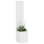 Casa si Gradina - Gradinarit si plante - Plante si ghivece - Ghivece si suporturi - Ghiveci de Gradina cu Panou Decorativ Alb 32 x 140 cm - Infinity.ro