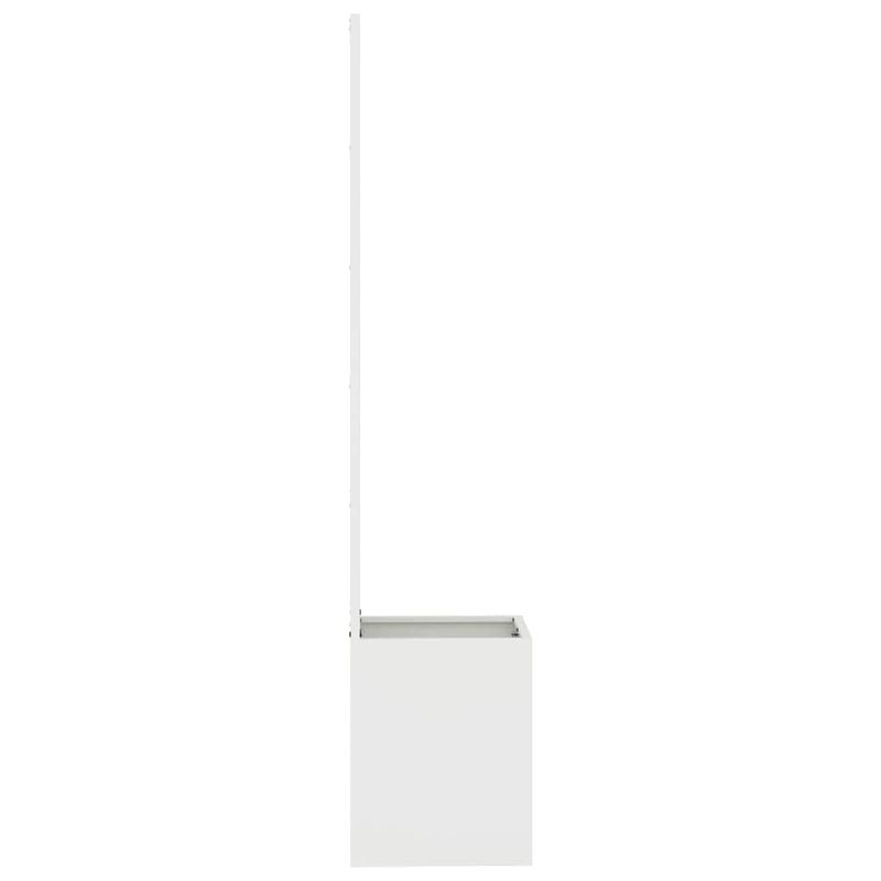 Casa si Gradina - Gradinarit si plante - Plante si ghivece - Ghivece si suporturi - Ghiveci de Gradina cu Panou Decorativ Alb 32 x 140 cm - Infinity.ro