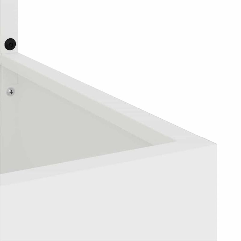 Casa si Gradina - Gradinarit si plante - Plante si ghivece - Ghivece si suporturi - Ghiveci de Gradina cu Panou Decorativ Alb 32 x 140 cm - Infinity.ro
