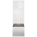 Casa si Gradina - Gradinarit si plante - Plante si ghivece - Ghivece si suporturi - Ghiveci de Gradina cu Panou Decorativ Argintiu 50 x 140 cm - Infinity.ro