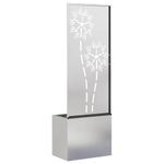 Casa si Gradina - Gradinarit si plante - Plante si ghivece - Ghivece si suporturi - Ghiveci de Gradina cu Panou Decorativ Argintiu 50 x 140 cm - Infinity.ro