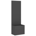 Casa si Gradina - Gradinarit si plante - Plante si ghivece - Ghivece si suporturi - Ghiveci de Gradina cu Panou Decorativ Negru 50 x 140 cm - Infinity.ro