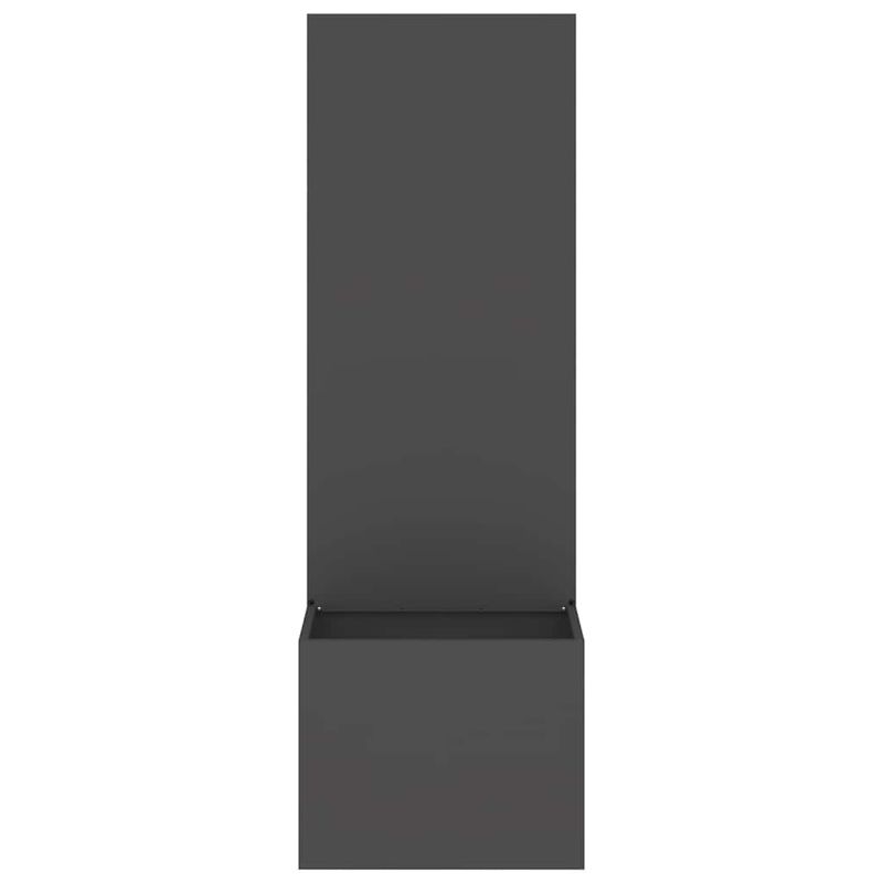 Casa si Gradina - Gradinarit si plante - Plante si ghivece - Ghivece si suporturi - Ghiveci de Gradina cu Panou Decorativ Negru 50 x 140 cm - Infinity.ro