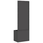 Casa si Gradina - Gradinarit si plante - Plante si ghivece - Ghivece si suporturi - Ghiveci de Gradina cu Panou Decorativ Negru 50 x 140 cm - Infinity.ro