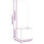 Casa si Gradina - Gradinarit si plante - Plante si ghivece - Ghivece si suporturi - Ghiveci de Gradina cu Panou Decorativ Negru 50 x 140 cm - Infinity.ro