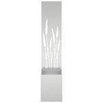 Casa si Gradina - Gradinarit si plante - Plante si ghivece - Ghivece si suporturi - Ghiveci de Gradina cu Panou Decorativ Argintiu 32 x 140 cm - Infinity.ro