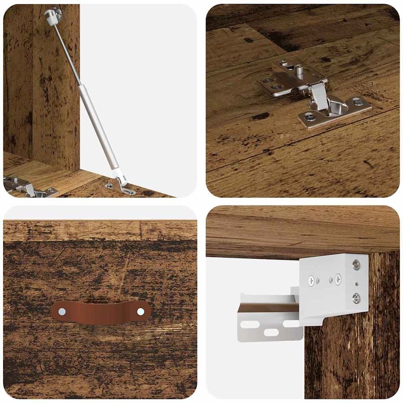 Casa si Gradina - Mobilier - Dulapuri si sifoniere - Dulapuri - Dulap de perete Lemn vechi 100 x 36.5 x 35 cm Lemn compozit - Infinity.ro